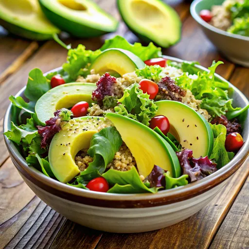 Ensaladang Gulay na may Abokado at Quinoa